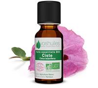 Voshuiles - Huile Essentielle Ciste Ladanifère Bio 10ml - Parfum Frais - Diluer avec Huile Végétale - Soin Peau - Huiles Essentielles de Qualité - 100% Pure et Naturelle - HEBBD et Certifiée ECOCERT