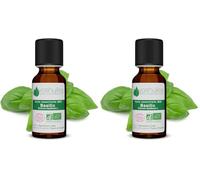 VOSHUILES - Huile Essentielle de Basilic - Arôme Vert et Herbacé - 100% Pure, Naturelle et Chémotypée - Format Voyage et Découverte - 10ml (Lot de 2)