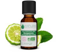 VOSHUILES - Huile Essentielle de Citron - Parfum Acidulé et Zesté - 100% Pure, Naturelle et Chémotypée - Obtenue par Pression à Froid - 10ml