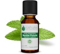 VOSHUILES - Huile Essentielle de Menthe Poivrée - 250ml - Distillation Intégrale à la Vapeur - Flacon Verre Ambré avec Bouchon Sécurité et Compte-Gouttes