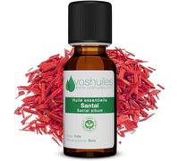 VOSHUILES - Huile Essentielle de Santal - Distillation de Bois Précieux - Flacon Verre Ambré avec Bouchon Sécurité et Compte-Gouttes de Haute Précision - 5ml