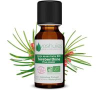VOSHUILES - Huile Essentielle de Térébenthine - Distillation Intégrale à la Vapeur - Flacon Verre Ambré avec Bouchon Sécurité et Compte-Gouttes - 250ml