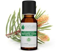 VOSHUILES - Huile Essentielle Epinette Noire 10ml | 100% Pure et Naturelle - HEBBD - Vitalité d'hiver, énergie & respiration libre - Matière première - Contrôle qualité France.