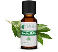 Voshuiles - Huile Essentielle Laurier Noble - 60ml - 100% Pure et Naturelle - HEBBD - Utilisation en Diffusion - Parfum Propice à la Détente - Traçabilité et Qualité - Entreprise Française