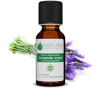 Voshuiles - Huile Essentielle Lavande Vraie - 125ml - Idéale en Diffusion - Utilisation Polyvalente - 100% Pure et Naturelle - HEBBD - Entreprise Française