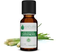 Voshuiles - Huile Essentielle Lemongrass - 10ml - 100% Pure et Naturelle - HEBBD - Utilisation en Massage dans Huile Végétale - Parfum Très Aromatique - Traçabilité et Qualité - Entreprise Française