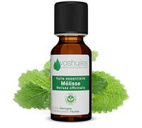 Voshuiles - Huile Essentielle Mélisse - 2ml - 100% Pure et Naturelle - HEBBD - Utilisation en Massage dans Huile Végétale - Parfum Très Aromatique - Traçabilité et Qualité - Entreprise Française