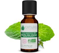 VOSHUILES - Huile Essentielle Menthe des champs BIO 10ml | 100% Pure et Naturelle - HEBBD - Certifiée BIO Ecocert -Effet glaçon, Clarté d'esprit & vitalité - Contrôle qualité France.