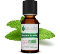 Voshuiles - Huile Essentielle Menthe Poivrée Bio 10ml - Parfum Frais - Nombreuses Vertus et Applications - Huiles Essentielles de Qualité - 100% Pure et Naturelle - HEBBD et Certifiée ECOCERT