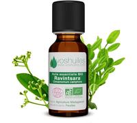Voshuiles - Huile Essentielle Ravintsara Bio 5ml - Utilisation Polyvalente et Alimentaire - Parfum Frais - Huiles Essentielles de Qualité - 100% Pure et Naturelle - HEBBD et Certifiée ECOCERT