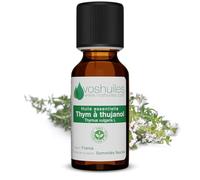 Voshuiles - Huile Essentielle Thym à Thujanol - 5ml - 100% Pure et Naturelle - HEBBD - Parfum Agréable pour la Maison - Huile Essentielle Intense Idéale pour Diffuseur - Entreprise Française