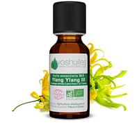 Voshuiles - Huile Essentielle Ylang Ylang III Bio 5ml - Parfum Doux et Floral avec une Note de Jasmin - Huiles Essentielles de Qualité - 100% Pure et Naturelle - HEBBD et Certifiée ECOCERT