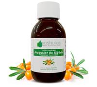 VOSHUILES - Huile Végétale Argousier 30ml | 100% Pure et Naturelle - Teint éclatant, bonne mine, peau régénérée - Huile pour mélange - Contrôle qualité française.