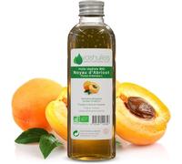 VOSHUILES - Huile Végétale de Noyau d'Abricot - Effet Bonne Mine et Hydratation - Riche en Vitamine E et A - Usage Alimentaire et Cosmétique - 250ml