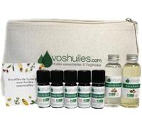 VOSHUILES - Huiles Essentielles BIO - Lavande- Tea Tree- Menthe Poivrée- Citron- Eucalyptus- Orange Douce- Romarin - 150ml - Produit de Santé et Bien-être Indispensable