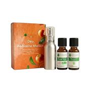 VOSHUILES - Kit Déo Ambiance Maison - 50ml - 2 Huiles Essentielles Orange Douce Bio et Encens avec Vaporisateur - Spray Apaisant Naturel pour Chambre et Salon