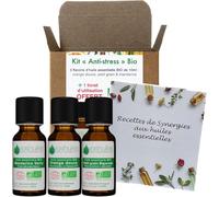 VOSHUILES - Kit Diffusion Anti-Stress BIO - 3x10ml - Huiles Essentielles Orange Douce Petit Grain Bigarade et Mandarine Verte - Détente Naturelle et Sommeil