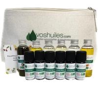 VOSHUILES - Pack de 12 Huiles BIO - Indispensables | 100% pures et naturelles, certifiées BIO Ecocert, HEBBD, Contrôle qualité française. Huiles essentielles aromathérapie