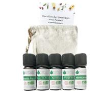 VOSHUILES - Pack de 5 Huiles BIO - Indispensables | 100% pures, certifiées BIO Ecocert, HEBBD, Contrôle qualité française. Huiles essentielles aromathérapie