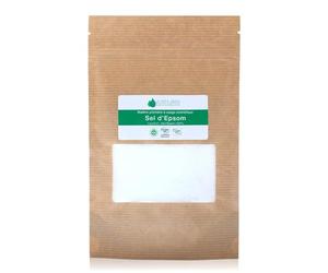 VOSHUILES - Sel d'Epsom 120g | Ingrédient cosmétique pour mélange : stabilise vos émulsions, idéal en sel de bain relaxant et gommage corporel.