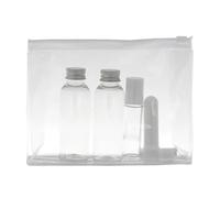 VOSHUILES - Trousse de Flacons Vides Transparents - Accessoires Aromathérapie - Avec 2 flacons de 50ml transparents et bouchons alu + 1 roll on de 10ml + 1 stick inhalateur