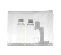 VOSHUILES - Trousse de Flacons Vides Transparents - Kit Accessoires Aromathérapie : 2 Flacons 50ml Bouchon Alu, 1 Roll-on 10ml et 1 Stick Inhalateur