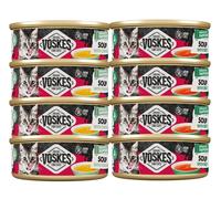 VOSKES Soup Mix aux saveurs de viande, 8 x 50 g : soupe au bœuf et au poulet pour chats