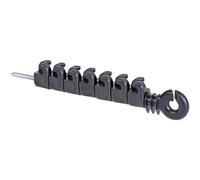 VOSS.farming 10x Isolateur de Ligne 8 œillets avec Filetage à Bois - Protection Contre Les fouines, ratons-laveurs, Chats