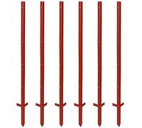VOSS.farming 10x Piquets en Acier à Profil Angulaire, 115 cm, 3 mm, avec 4 Perforations et Double bêche