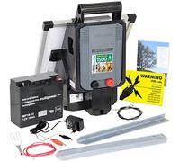 VOSS.farming Electrificateur 12 V Apollo 1500" avec Panneau Solaire 15 W, pour clôtures électriques, pour clôtures de pâturage, Set Complet