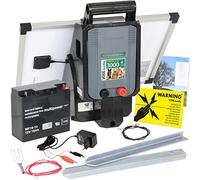 VOSS.farming Electrificateur 12 V Apollo 3000" avec Panneau Solaire 25 W, pour clôtures électriques, pour clôtures de pâturage, Set Complet