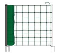 Voss.Farming Filet Mouton 50m H : 108cm Vert Sapin 14 piquets Double Pointe clôture électrique