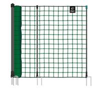 VOSS.farming Filet Non électrifiable pour volailles farmNET, 25 m de Long, 135 cm de Haut, 2 Pointes, Vert, Filet pour Animaux domestiques, clôture de Jardin