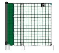 VOSS.farming Filet Non électrifiable pour volailles farmNET, 50 m de Long, 135 cm de Haut, 2 Pointes, Vert, Filet pour Animaux domestiques, clôture de Jardin
