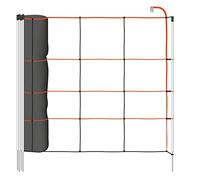 VOSS.farming Filet pour Moutons TitanLight Net, 50 m x 90 cm, 1 Pointe - Filet de clôture électrique pour porcs, chèvres, Orange