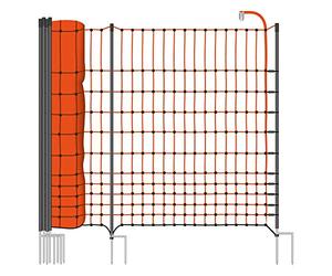 VOSS.farming Filet volaille Premium Classic+ 50 m H : 112 cm 20 piquets Double Pointe clôture électrique