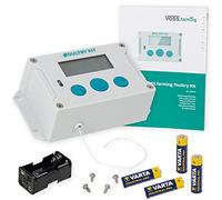 VOSS.farming Portier Automatique Poultry Kit pour poulailler avec capteur de lumière, minuterie e Commande Manuelle + Porte coulissante 220 x 330 mm