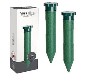 VOSS.sonic Répulsif Contre Les Taupes MoleEx 600, Répulsif à Animaux, Lutte Contre Les parasites pour Jardin Cour, Pelouse, Terrain de Golf