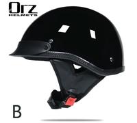VOSS vintage moto rcycle casque rétro scooter demi-casque avec visière d'objectif intégrée casque moto casque moto [A836174959] L