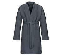 Vossen 141746-740 Unisex Rom Flanell Grey Cotton Dressing Gown Robe Medium