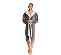 Vossen - Peignoir Femme - Poppy - Bademantel - Gris (flanell 012) - Taille : XL