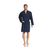 Vossen - Peignoir Homme - Rom - Bademantel - Bleu (winternight 476) - XXL (52/54)