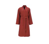 VOSSEN Peignoir unisexe SIAM Raw Sugar rouge foncé | L/XL
