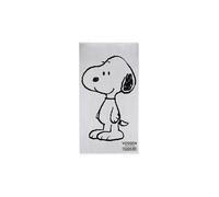 VOSSEN Serviette de plage SNOOPY BEACH 100x180cm Noir / Blanc blanc