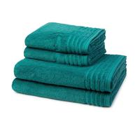 Vossen - Vienna Style Supersoft - 2 x Serviettes 2 x Serviette de bain - En set - Coton - Extrêmement moelleux (lot de 4 Lagoon)