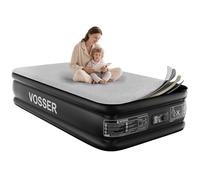 VOSSER Matelas gonflable double avec pompe intégrée, surmatelas gonflable en mousse, matelas gonflable plus épais en 2 minutes, auto-gonflant/dégonflant, respirant et sans planéité pour le camping, la