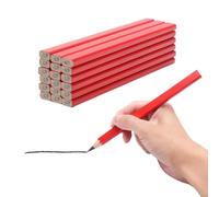 VOSSOT 25 crayons de charpentier 5B noir crayons épais crayons de construction, de chantier, de chantier, de chantier, d'artisans, de menuisier, convient pour marquer, dessiner