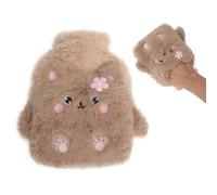 VOSSOT 400ML Bouillotte Peluche, Bouillotte Enfant avec Couvercle, Bouillotta Ours Bouillotta Peluche Bouillott pour Soulager la Douleur de L'arthrite Douleur Dos Thérapie Chaude pour Soulage Regles