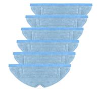 VOSSOT 6 Pcs Chiffons de Nettoyage Serpillères en Microfibre Compatibles pour Roborock S7 S7 Plus S7+ S7 MaxV S8 S8 Plus S8 Pro Ultra T7s T7s Plus Robot Aspirateur Réutilisables et Lavables