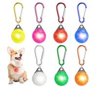 VOSSOT 6 Pièces Pendentifs LED Lumineux pour Chiens Clip-On, Lumière de Sécurité pour Chien, Lumière Clignotante pour Collier Lumineux, pour Cartable Enfant, Chats, Jogging